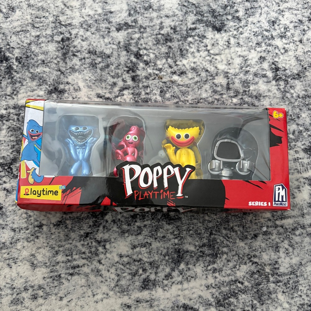 PhatMojo Poppy Series 1 Set 4 Mini Figure Set Huggy Wuggy Mommy Longlegs